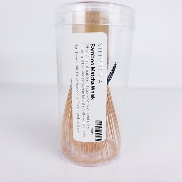 STEEPEDTEA Matcha Bowl & Bamboo Whisk Set - Picture 5 of 6
